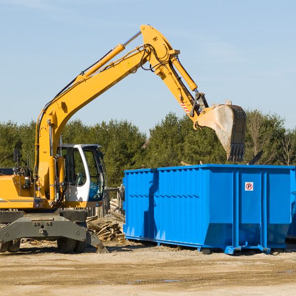 are there any restrictions on where a residential dumpster can be placed in Chesnee SC